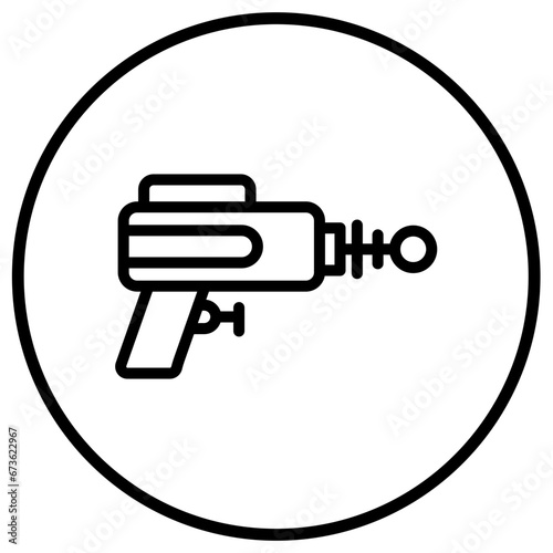 Laser gun Vector Icon Design Illustration