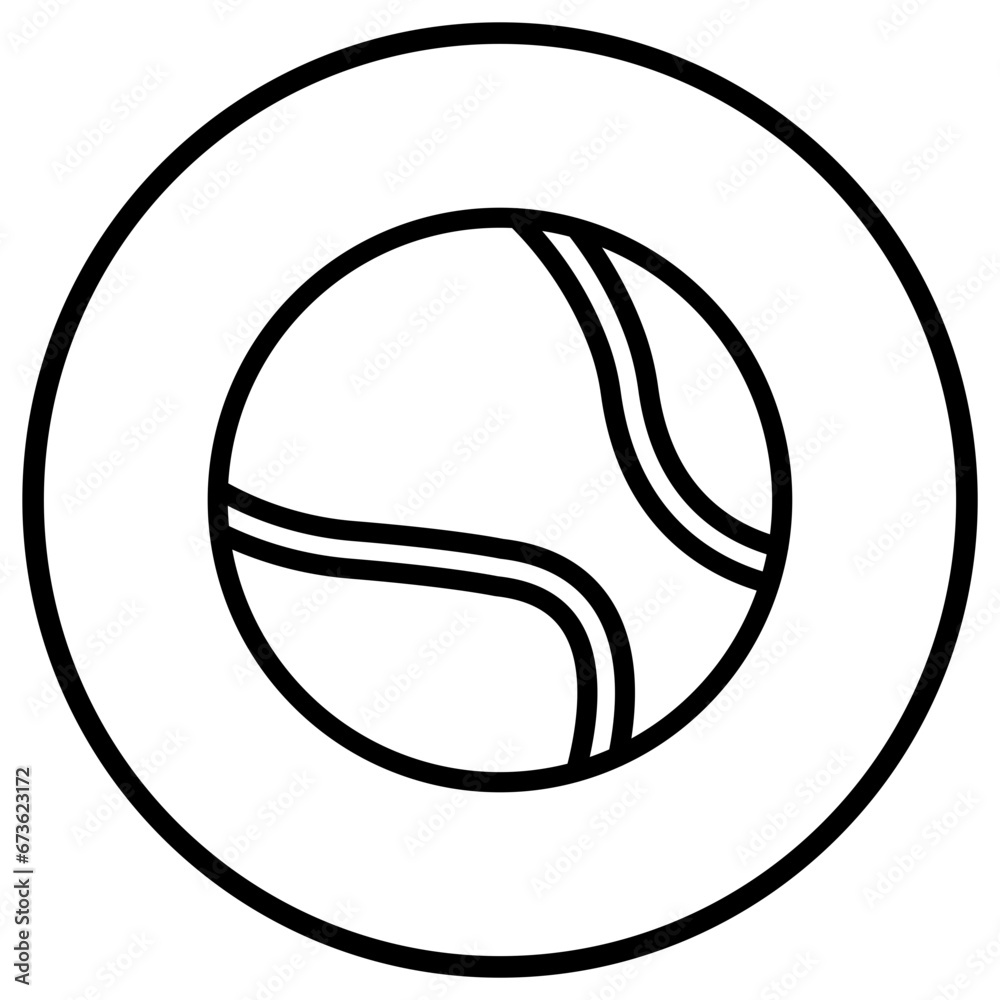 Tennis ball Vector Icon Design Illustration Tennis ball Vector Icon Design Illustration