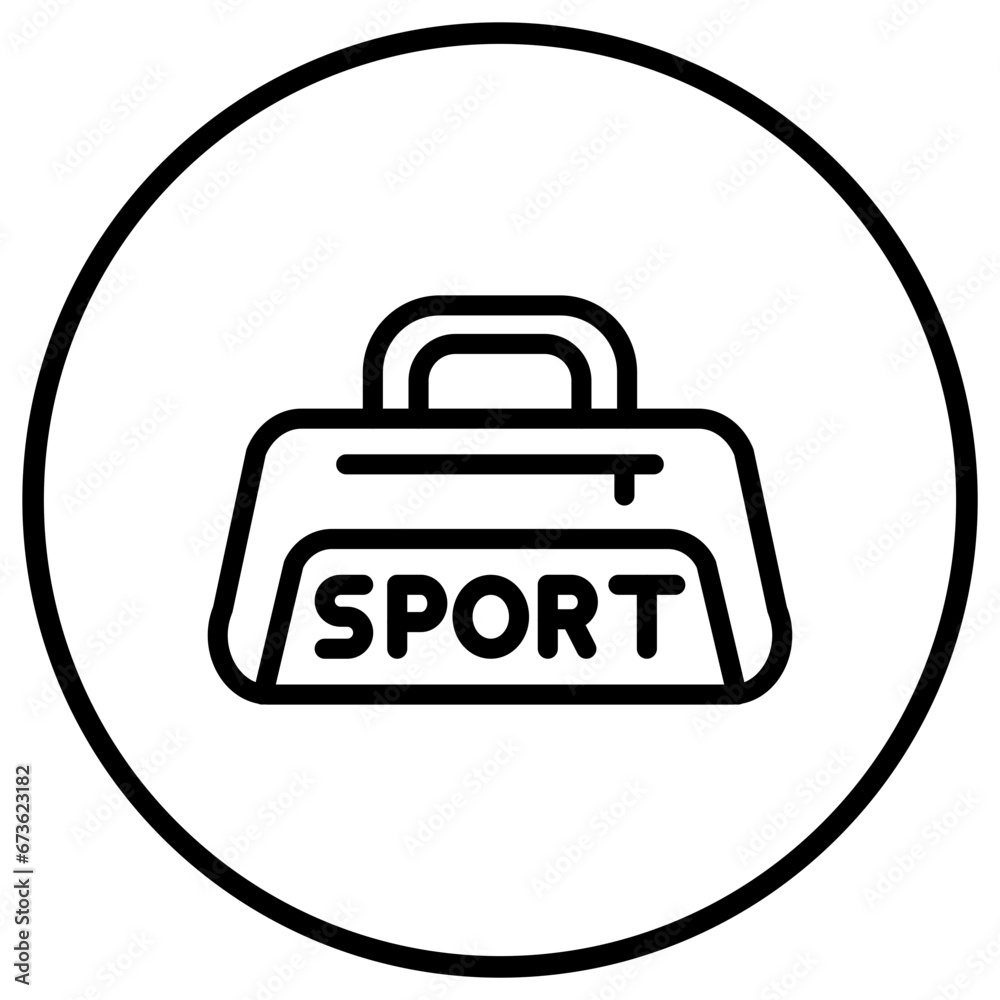 Sport bag Vector Icon Design Illustration Sport bag Vector Icon Design Illustration