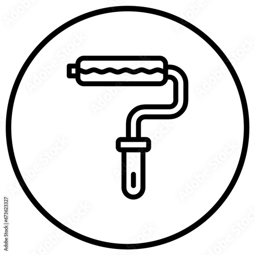 Paint roller Vector Icon Design Illustration