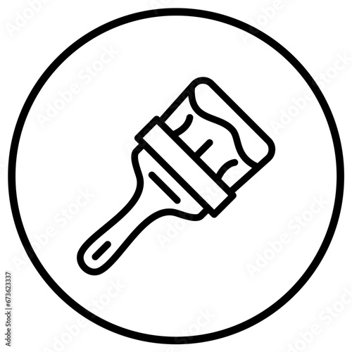 Paint brush Vector Icon Design Illustration