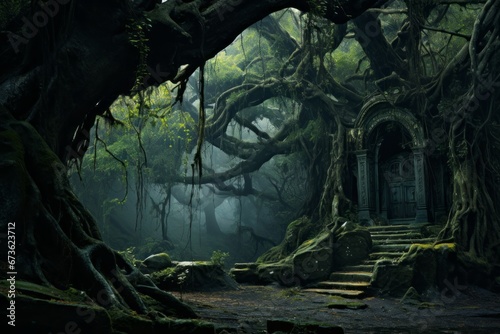 Ancient forest with a sense of mystery and stories untold © KerXing