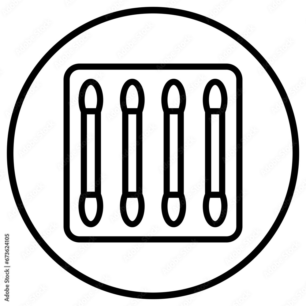 Cotton buds Vector Icon Design Illustration Cotton buds Vector Icon Design Illustration