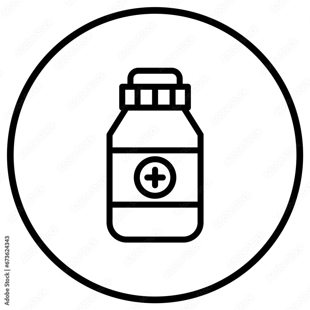 Medicine jar Vector Icon Design Illustration Medicine jar Vector Icon Design Illustration