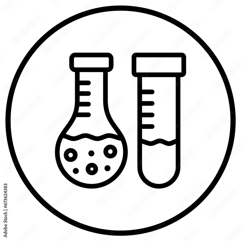 Lab test Vector Icon Design Illustration Lab test Vector Icon Design Illustration