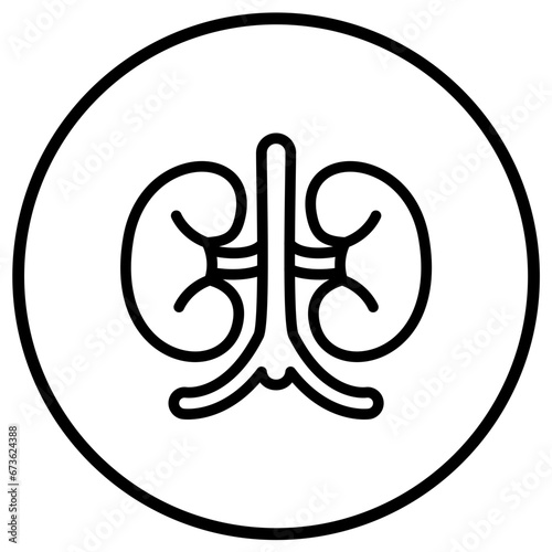 Kidney Vector Icon Design Illustration