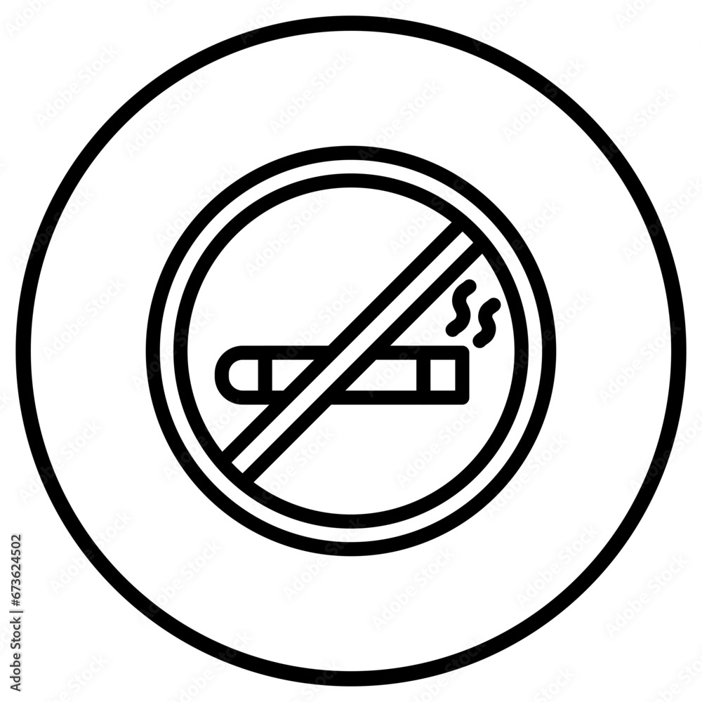 No smoking Vector Icon Design Illustration No smoking Vector Icon Design Illustration