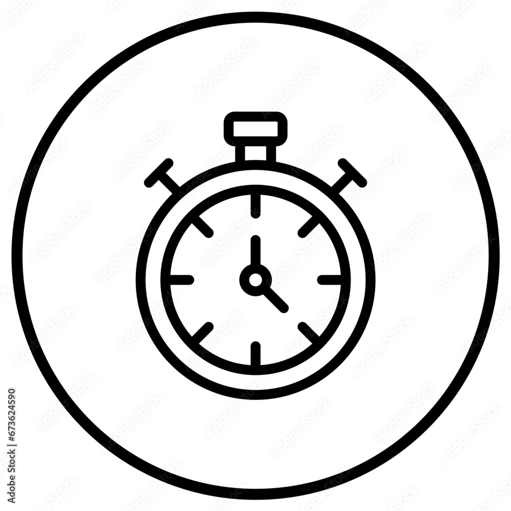 Stop watch Vector Icon Design Illustration Stop watch Vector Icon Design Illustration