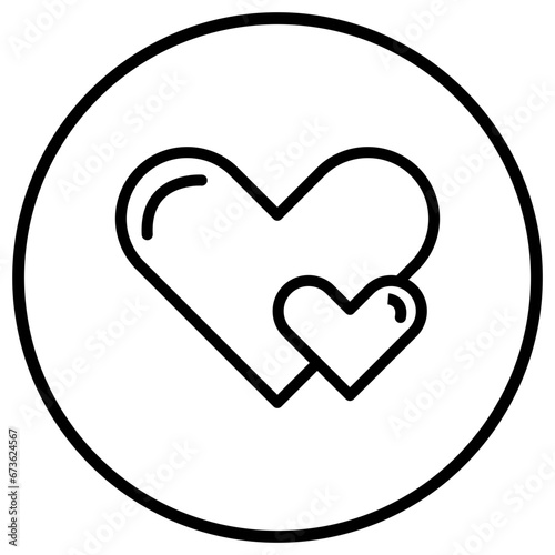 Hearts Vector Icon Design Illustration