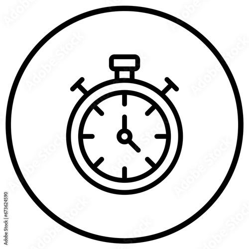 Stop watch Vector Icon Design Illustration