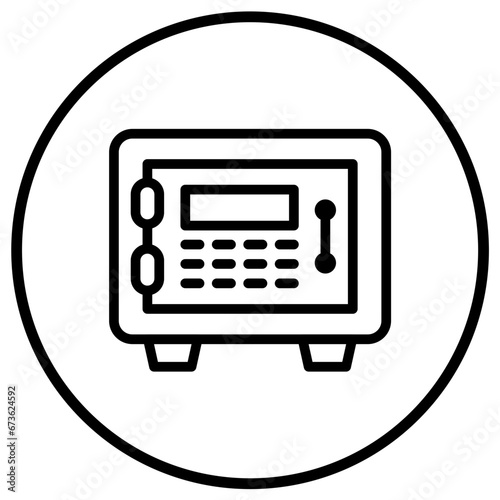 Safe box Vector Icon Design Illustration