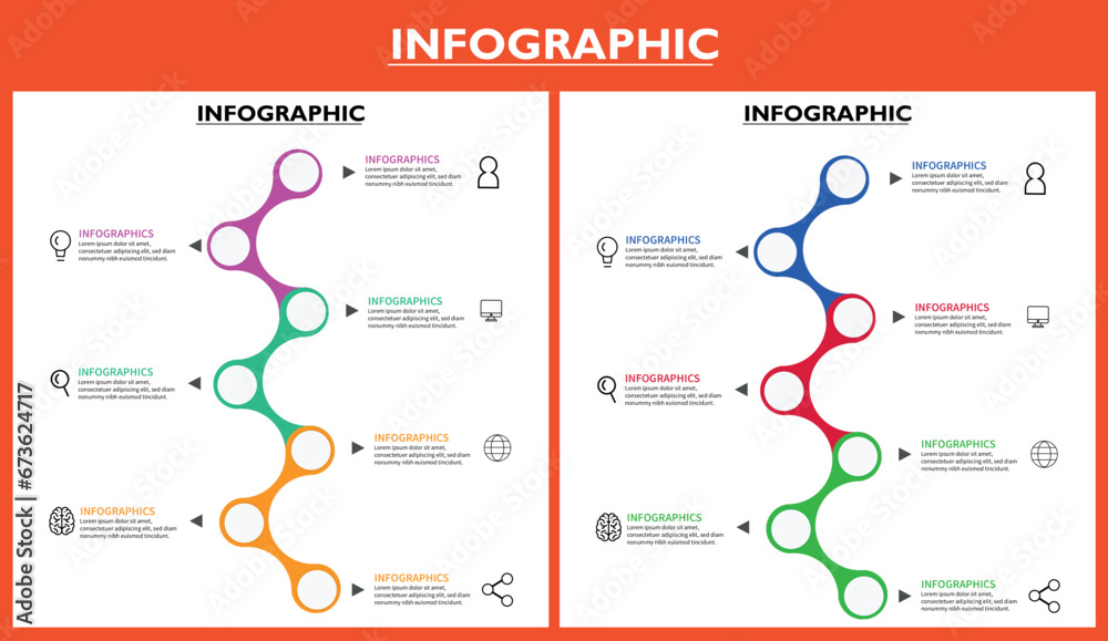 Naklejka premium infographic template for business