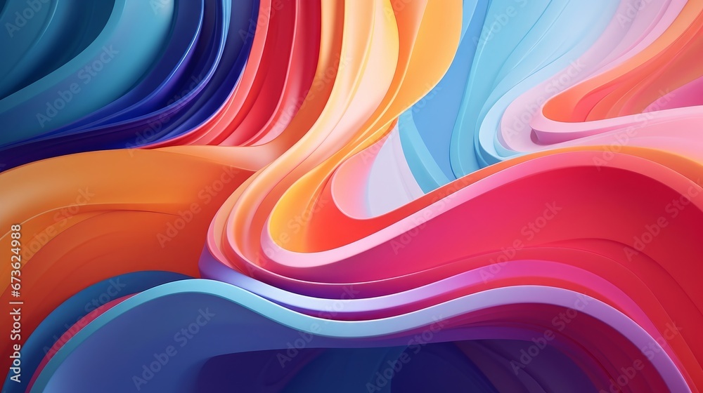 Colorful motion graphics of abstract shapes pulsating and morphing ...