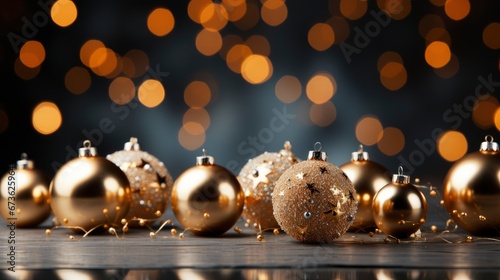 Christmas Background With Realistic Golden Decoration, Merry Christmas Background ,Hd Background