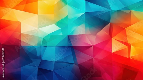 Abstract geometric background. Multicolored triangle for decoration for banner, poster, print