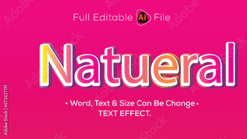 Full Editable Nature Vector Text Effect