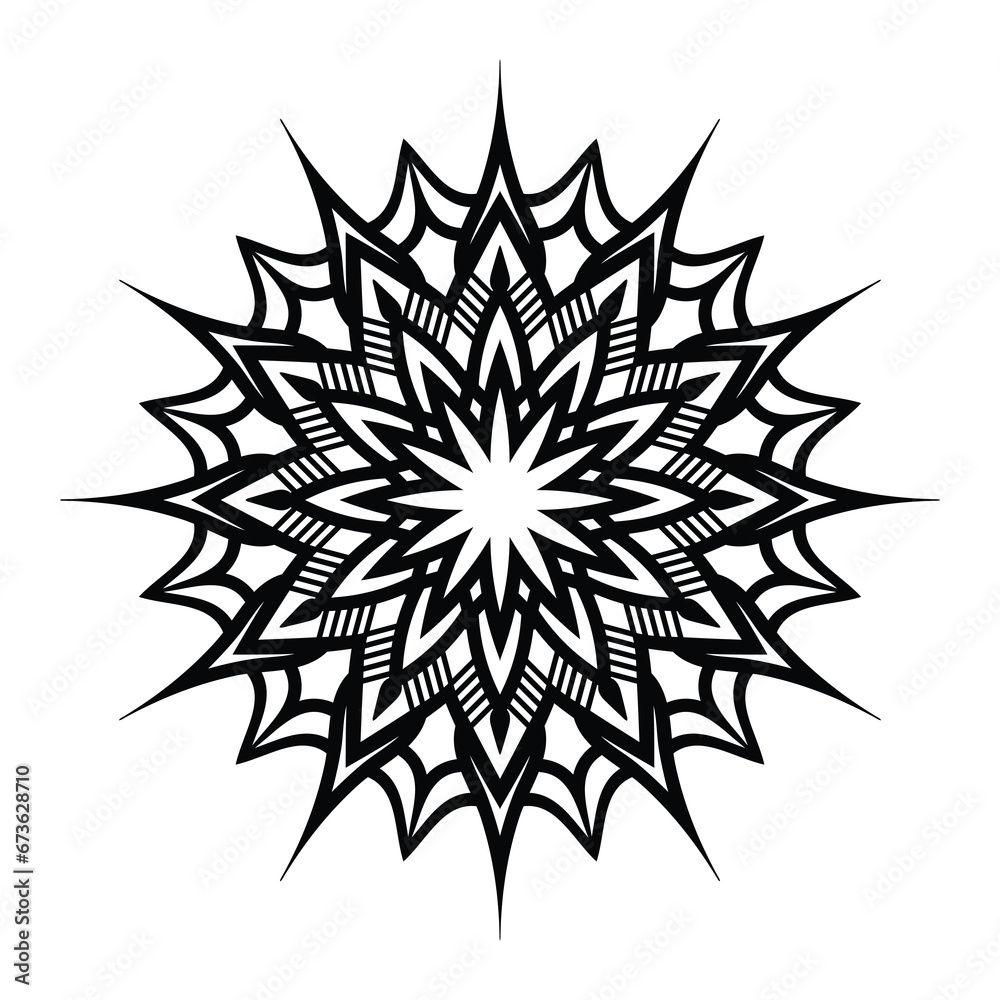 hand-drawn lotus flower mandala art style with creative black and white background vector in abstract luxury hand-drawn lotus flower mandala art style with creative black and white background vector in abstract luxury