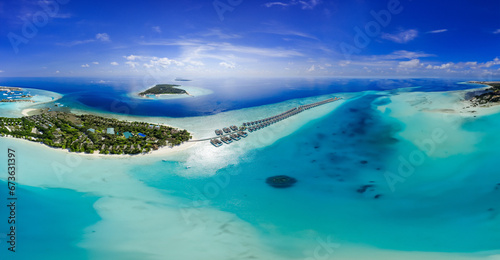 Baa Atoll, North Province, Maldives Aerial Photography of Sand Bars photo