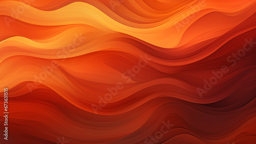 Sunset Orange and Deep Red Abstract Pattern