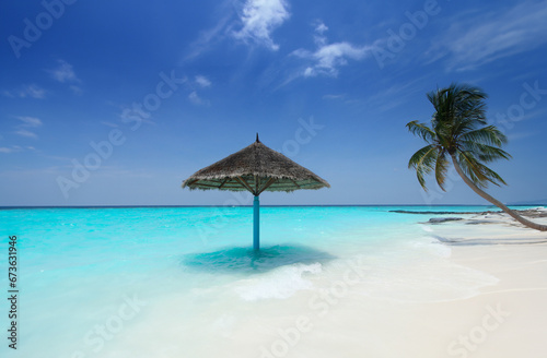 Canopy Near Seashore Maldives.