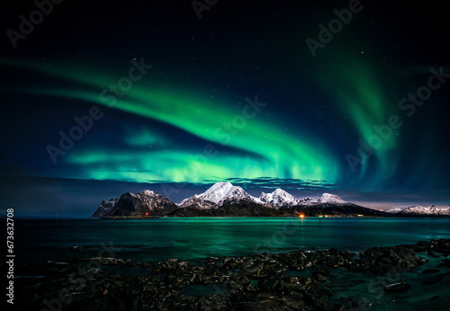 lights on the coast, Aurora Borealis © Dave