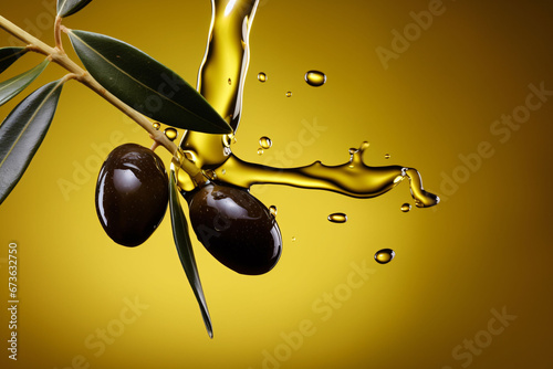 A Closeup View of Olive Oil Drip, Showcasing the Irresistible Elegance and Culinary Marvel of this Rich and Lustrous Liquid