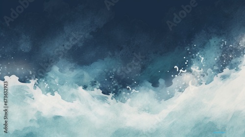 Abstract painting of an image like a rough sea Japanese style abstract illustration  Generative AI