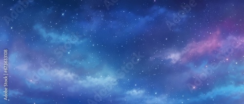 Delicate starry sky illustration Hand-painted background Fantastic Dark fantasy  Generative AI