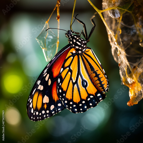 Monarch butterfly on a flower © hanzu