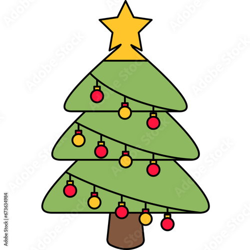 Wallpaper Mural Christmas Tree Icon Torontodigital.ca