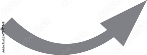 矢印＿アウトラインなし　グレー
