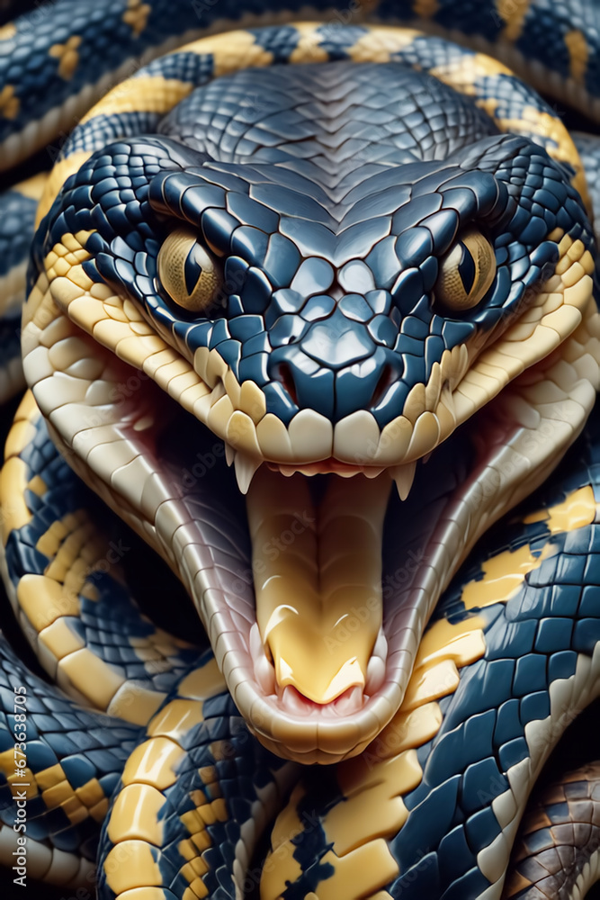 Fototapeta premium Angry snake