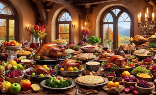 Rich food, warm tones, Happy Thanksgiving!