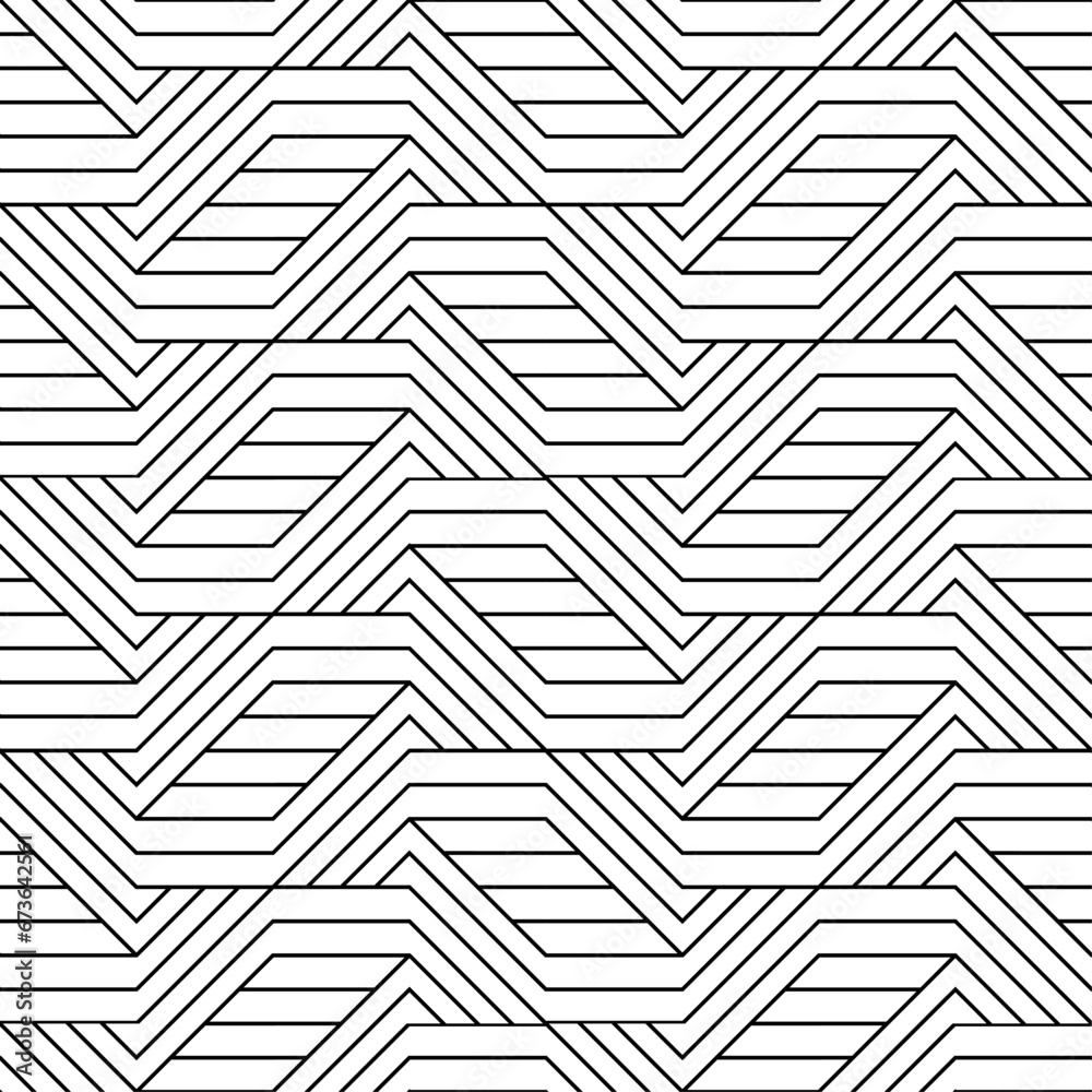 Vector seamless pattern. Modern stylish texture. Monochrome, linear abstract background. Vector seamless pattern. Modern stylish texture. Monochrome, linear abstract background.