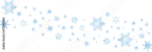 クリスマスに使える水色の雪の結晶のベクター背景画像