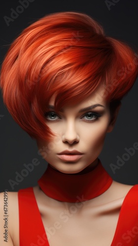 Woman With Trendsetting Hairstyle  Haircut