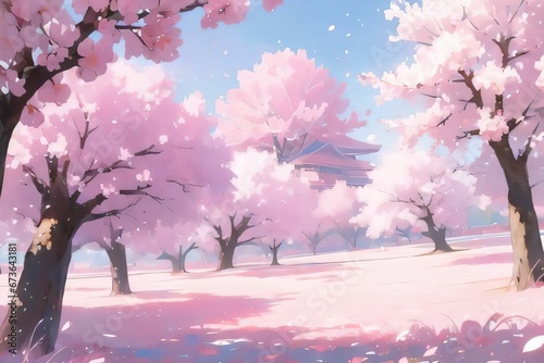 春と桜とピンクの世界