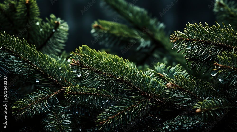 Realistic Christmas Tree Branches Background, Merry Christmas Background ,Hd Background