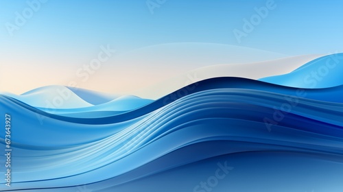 abstract background of blue waves