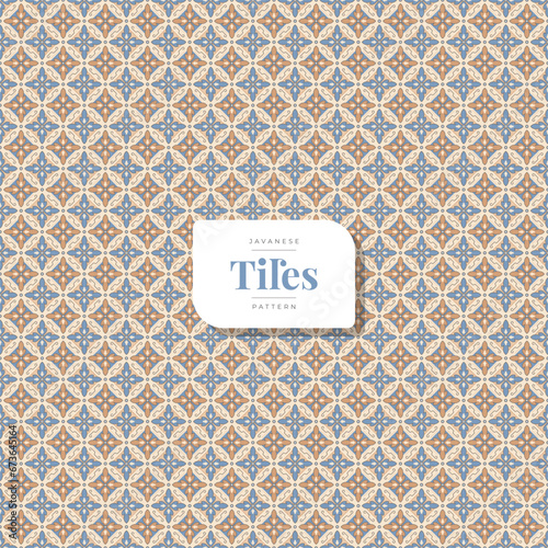 decorative batik tile seamless pattern 14