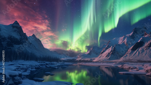 Aurora borealis Northern Lights