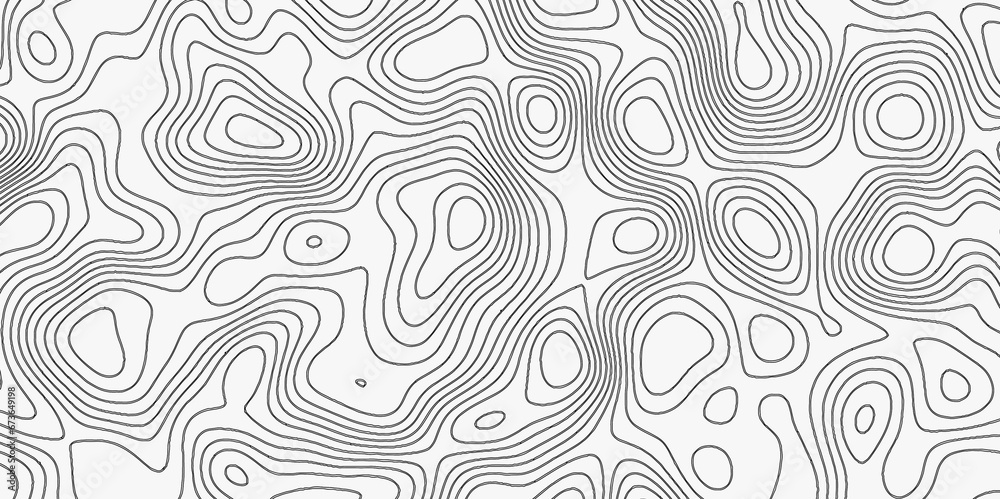 Topographic Map in Contour Line Light topographic topo contour map and Ocean topographic line map with curvy wave isolines vector Natural printing illustrations of maps.