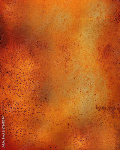 Grunge rusty orange-brown metal corten steel stone background