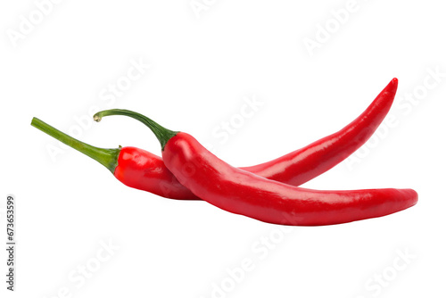 red chili pepper on transparent background png