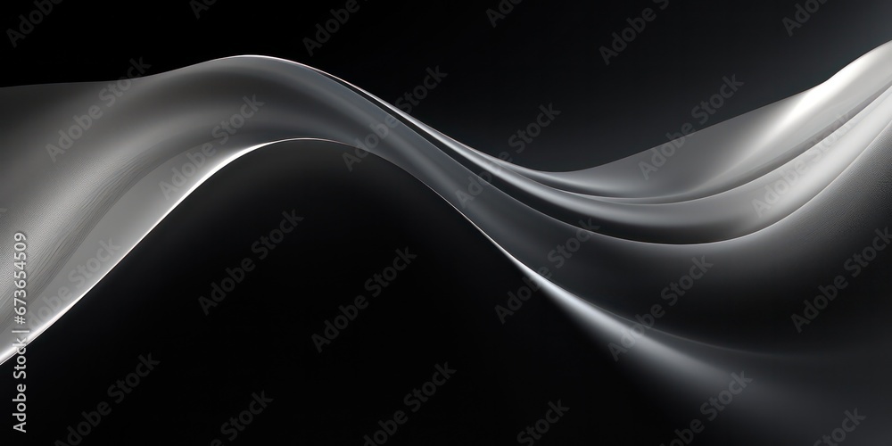 Black dark gray silver white wave abstract background for design. Light wave, wavy line. Ombre gradient. Black dark gray silver white wave abstract background for design. Light wave, wavy line. Ombre gradient.