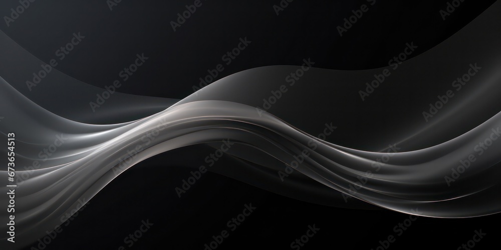Black dark gray silver white wave abstract background for design. Light wave, wavy line. Ombre gradient. Black dark gray silver white wave abstract background for design. Light wave, wavy line. Ombre gradient.