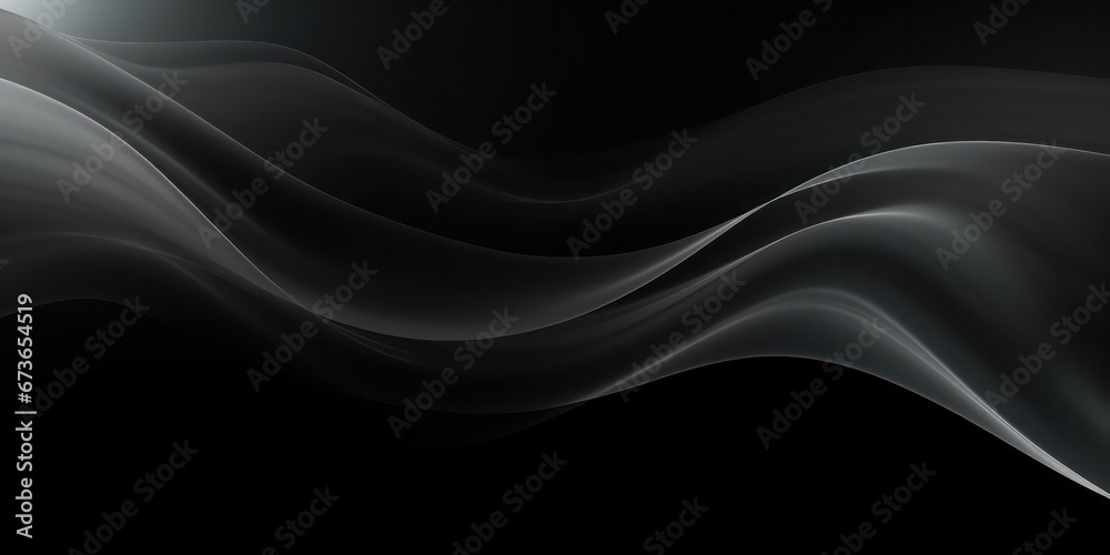 Black dark gray silver white wave abstract background for design. Light wave, wavy line. Ombre gradient. Black dark gray silver white wave abstract background for design. Light wave, wavy line. Ombre gradient.