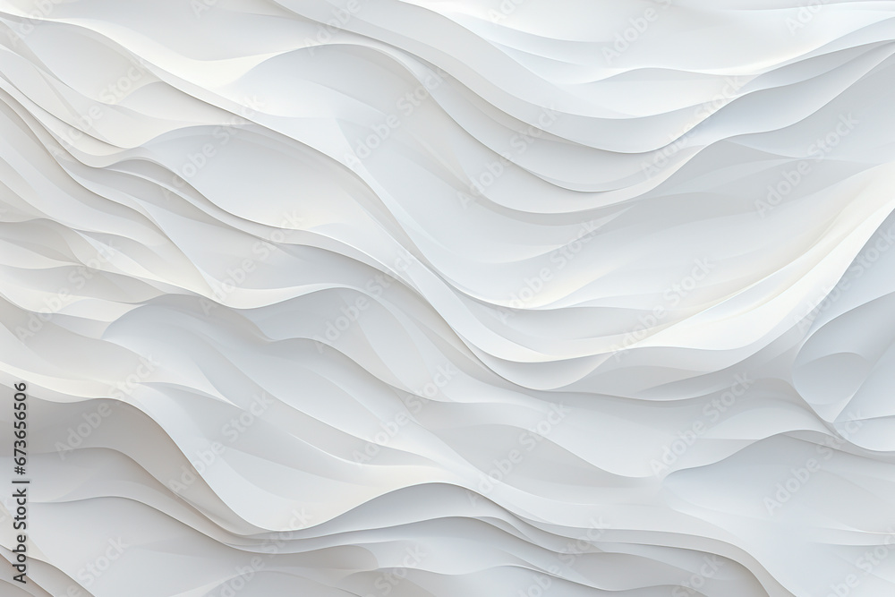 Obraz premium White textured background featuring abstract geometric Voronoi shapes, ideal for clean designs, created with Generative AI technology.