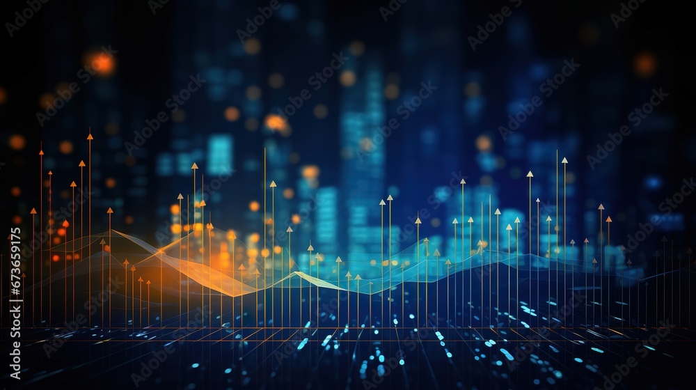 Business and office statistics, numbers and reports. Sales, profit, cost, capital etc. Data analysis, data science concept