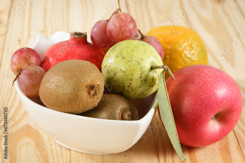 Quadro su tela Mix Fruits in a Bowl